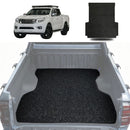 Honeycomb UTE Tub Mat Tray Liner for Nissan Navara Dual Cab 2015 - Current (NP300/D23 STX with rear cupholder) - Black & Grey-1