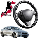 Black Samurai Segmented Steering Wheel Cover for BMW 4 Series Gran Coupe 2014 - 2021 (F36)-1