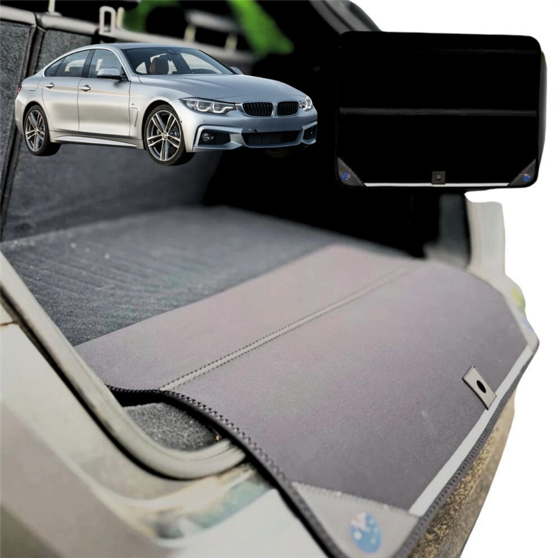 Rear Cargo Boot Bumper Protector for BMW 4 Series Gran Coupe 2014 - 2021 (F36) - Standard (72 x 55) - Black