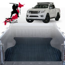 Black Samurai UTE Tub Mat Tray Liner for Nissan Navara Dual Cab 2015 - Current (NP300/D23 STX without rear cupholder)-1