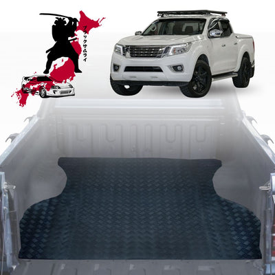 Black Samurai UTE Tub Mat Tray Liner for Nissan Navara Dual Cab 2015 - Current (NP300/D23 STX without rear cupholder)