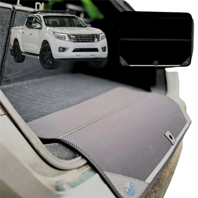 Rear Cargo Boot Bumper Protector for Nissan Navara Dual Cab 2015 - Current (NP300/D23 STX without rear cupholder) - Standard (72 x 55) - Black