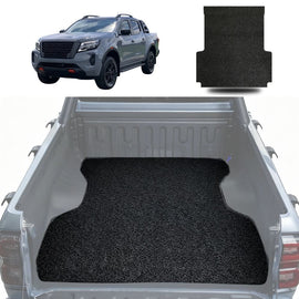 Honeycomb UTE Tub Mat Tray Liner for Nissan Navara Dual Cab 2022 - Current Pro-4X - Black & Grey