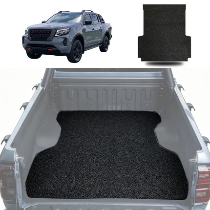 Honeycomb UTE Tub Mat Tray Liner for Nissan Navara Dual Cab 2022 - Current Pro-4X - Black & Grey