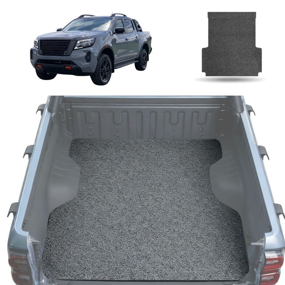 Honeycomb UTE Tub Mat Tray Liner for Nissan Navara Dual Cab 2022 - Current Pro-4X - Black & Grey