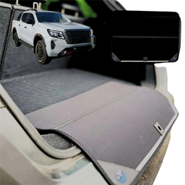 Rear Cargo Boot Bumper Protector for Nissan Navara Dual Cab 2022 - Current Pro-4X - Standard (72 x 55) - Black