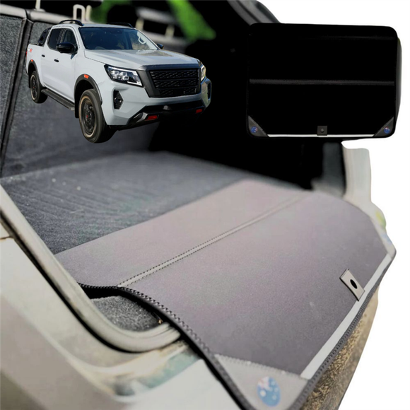 Rear Cargo Boot Bumper Protector for Nissan Navara Dual Cab 2022 - Current Pro-4X - Standard (72 x 55) - Black