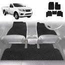 6D Diamond Car Floor Mats for Nissan Navara King Cab 2015 - Current (NP300/D23) - Custom-Fit Carpet Liner-1