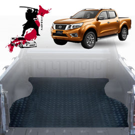 Black Samurai UTE Tub Mat Tray Liner for Nissan Navara King Cab 2015 - Current (NP300/D23)