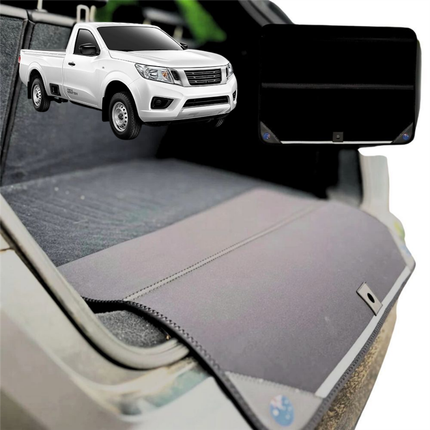 Rear Cargo Boot Bumper Protector for Nissan Navara King Cab 2015 - Current (NP300/D23) - Standard (72 x 55) - Black
