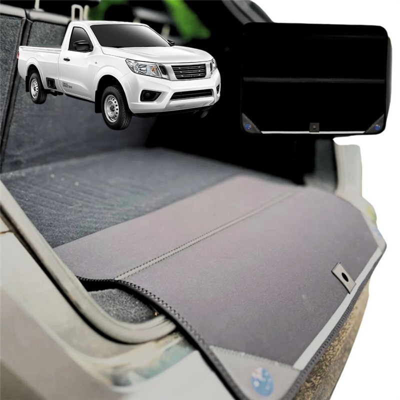 Rear Cargo Boot Bumper Protector for Nissan Navara King Cab 2015 - Current (NP300/D23) - Standard (72 x 55) - Black