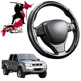 Black Samurai Segmented Steering Wheel Cover for Nissan Navara Single Cab 1997 - 2018 (D22)