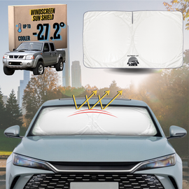 Front Windscreen Sun Shade for Nissan Navara Single Cab 1997 - 2018 (D22) - Standard 150 x 85 cm