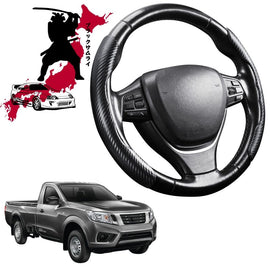 Black Samurai Segmented Steering Wheel Cover for Nissan Navara Single Cab 2015 - Current (NP300/D23)