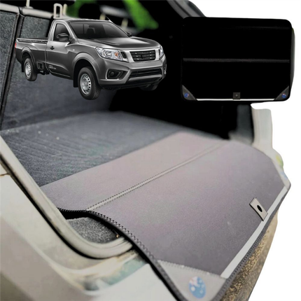 Rear Cargo Boot Bumper Protector for Nissan Navara Single Cab 2015 - Current (NP300/D23) - Standard (72 x 55) - Black