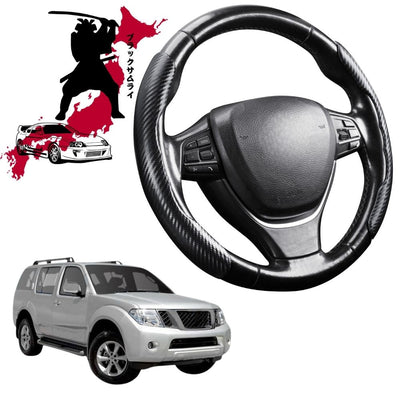 Black Samurai Segmented Steering Wheel Cover for Nissan Pathfinder 2005 - 2013 (R51)