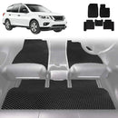 6D Diamond Car Floor Mats for Nissan Pathfinder 2013 - 2021 (R52) - Custom-Fit Carpet Liner-1