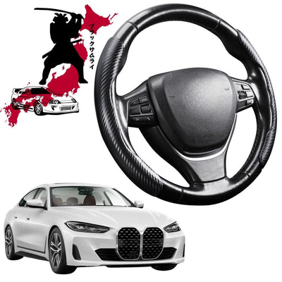 Black Samurai Segmented Steering Wheel Cover for BMW 4 Series Gran Coupe 2021 - Current (G26)
