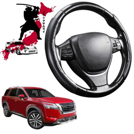 Black Samurai Segmented Steering Wheel Cover for Nissan Pathfinder 2022 - Current 8 seater (R53)