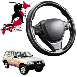 Black Samurai Segmented Steering Wheel Cover for Nissan Patrol Y61 1997 - 2016 Single Cab/Chassis Front Only(Y61)