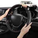 Steering Wheel Cover Pro Extra Layer for Nissan Patrol Y61 1997-2016 Single Cab/Chassis Front Only(Y61) - Breathable & Anti-Slip - Circle 38 cm-1