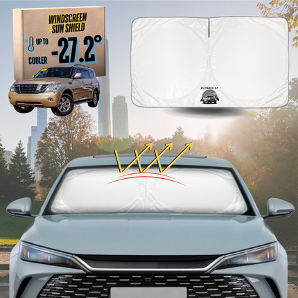 Front Windscreen Sun Shade for Nissan Patrol Y62 2013 - Current (Y62) - Standard 150 x 85 cm