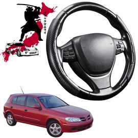Black Samurai Segmented Steering Wheel Cover for Nissan Pulsar 2000 - 2005 (N16)