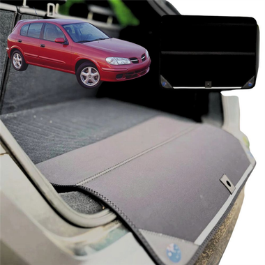 Rear Cargo Boot Bumper Protector for Nissan Pulsar 2000 - 2005 (N16) - Standard (72 x 55) - Black