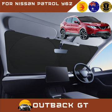 Front Windscreen Sun Shade for Nissan QASHQAI 2014 - 2021 (J11) - Standard 150 x 85 cm - Black
