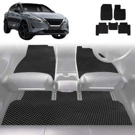 6D Diamond Car Floor Mats for Nissan QASHQAI 2022 - Current (J12) - Custom-Fit Carpet Liner