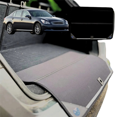 Rear Cargo Boot Bumper Protector for Nissan Skyline 2006 - 2014 (V36) - Standard (72 x 55) - Black