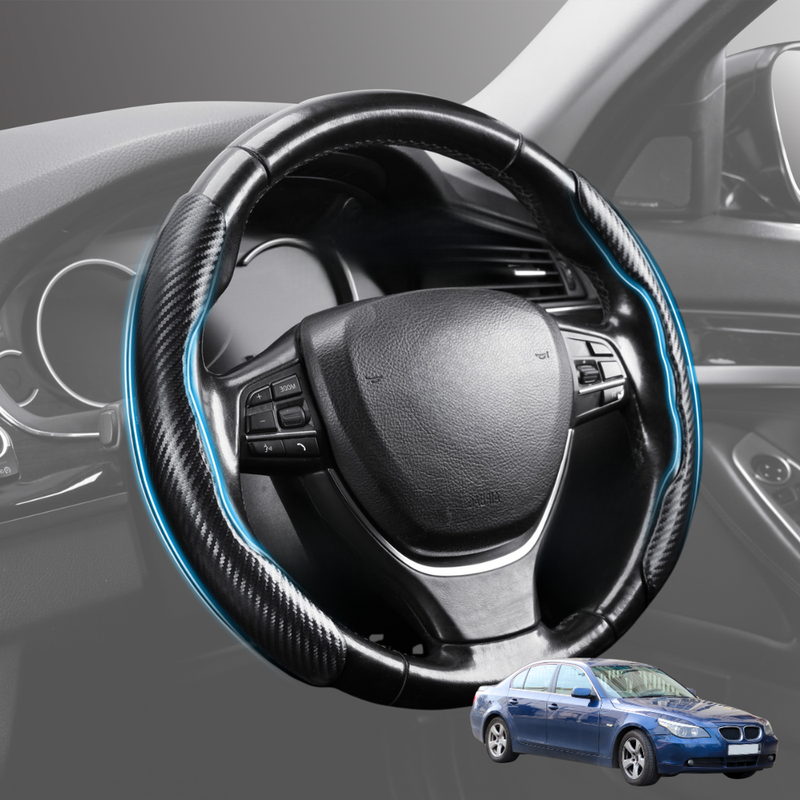 Segmented Steering Wheel Cover for BMW 5 Series 2003 - 2010 (E60 E61) - Universal Size