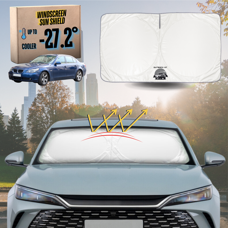 Front Windscreen Sun Shade for BMW 5 Series 2003 - 2010 (E60 E61) - Standard 150 x 85 cm