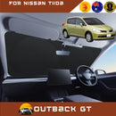 Front Windscreen Sun Shade for Nissan Tiida 2006 - 2013 C11 - Standard 150 x 85 cm - Black-1