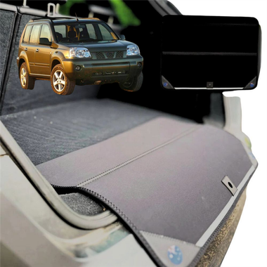 Rear Cargo Boot Bumper Protector for Nissan X-TRAIL 2001 - 2007 (T30) - Standard (72 x 55) - Black
