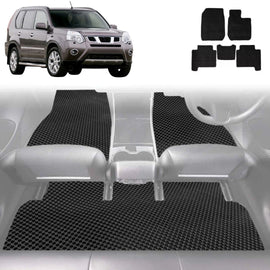 6D Diamond Car Floor Mats for Nissan X-TRAIL 2007 - 2014 (T31) - Custom-Fit Carpet Liner
