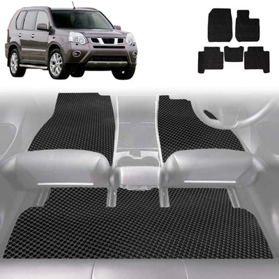 6D Diamond Car Floor Mats for Nissan X-TRAIL 2007 - 2014 (T31) - Custom-Fit Carpet Liner
