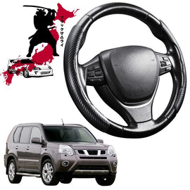 Black Samurai Segmented Steering Wheel Cover for Nissan X-TRAIL 2007 - 2014 (T31)