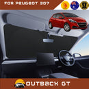 Front Windscreen Sun Shade for Peugeot 208 2012 - 2018 (A9) - Standard 150 x 85 cm - Black-1