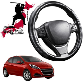 Black Samurai Segmented Steering Wheel Cover for Peugeot 208 2012 - 2018 (A9)