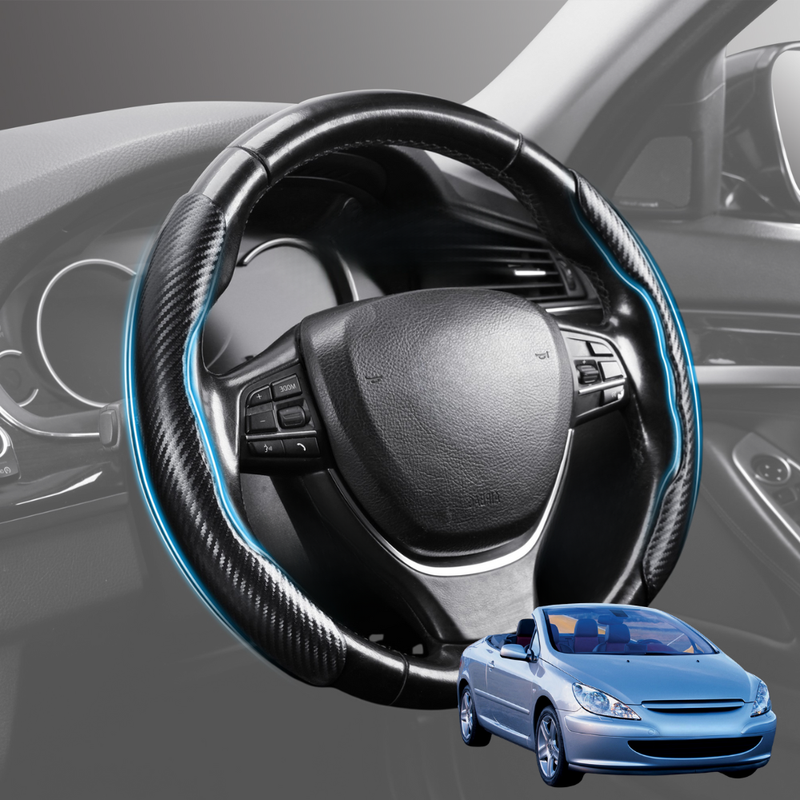 Segmented Steering Wheel Cover for Peugeot 307 2001 - 2008 CC Cabriolet - Universal Size