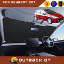 Front Windscreen Sun Shade for Peugeot 307 2001 - 2008 Hatch - Standard 150 x 85 cm - Black-1