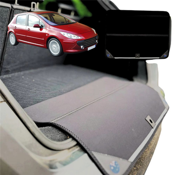 Rear Cargo Boot Bumper Protector for Peugeot 307 2001 - 2008 Hatch - Standard (72 x 55) - Black