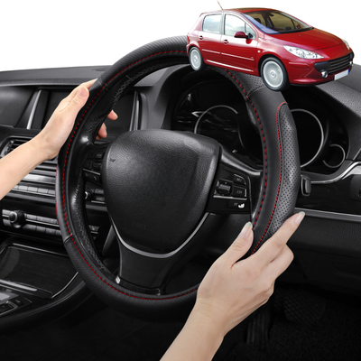 Steering Wheel Cover Pro Extra Layer for Peugeot 307 2001-2008 Hatch - Breathable & Anti-Slip - Circle 38 cm