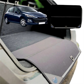 Rear Cargo Boot Bumper Protector for Peugeot 308 2007 - 2013 CC Cabriolet (T7) - Standard (72 x 55) - Black