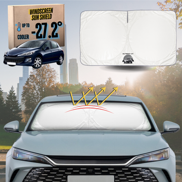 Front Windscreen Sun Shade for Peugeot 308 2007 - 2013 Hatch (T7) - Standard 150 x 85 cm