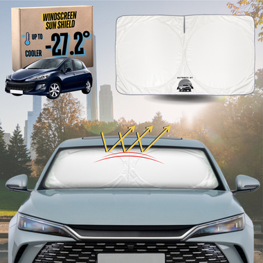 Front Windscreen Sun Shade for Peugeot 308 2007 - 2013 Hatch (T7) - Standard 150 x 85 cm