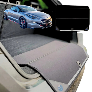 Rear Cargo Boot Bumper Protector for Peugeot 308 2009 - 2015 RCZ Coupe (T75) - Standard (72 x 55) - Black
