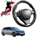 Black Samurai Segmented Steering Wheel Cover for Peugeot 308 2014 - 2021 Wagon (T9)-1