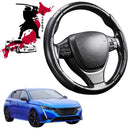 Black Samurai Segmented Steering Wheel Cover for Peugeot 308 2021 - Current Hatch (P5)-1